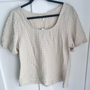 Maurice’s Textured Beige Women's Top